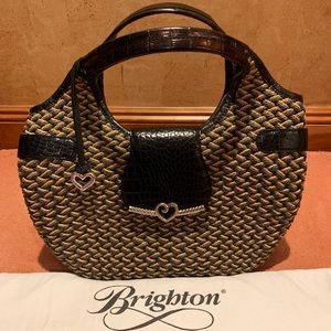 Brighton Woven Straw Handbag
